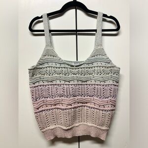 Ombré crochet tank